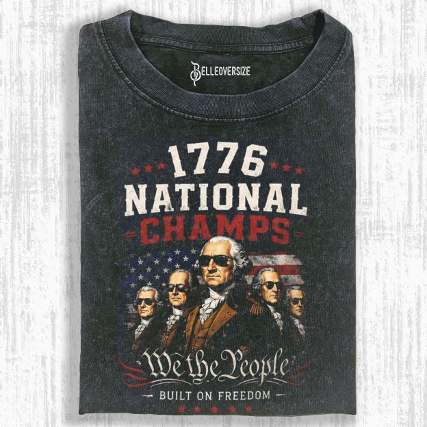 PATRIOTIC USA FOUNDING FATHERS T-SHIRT