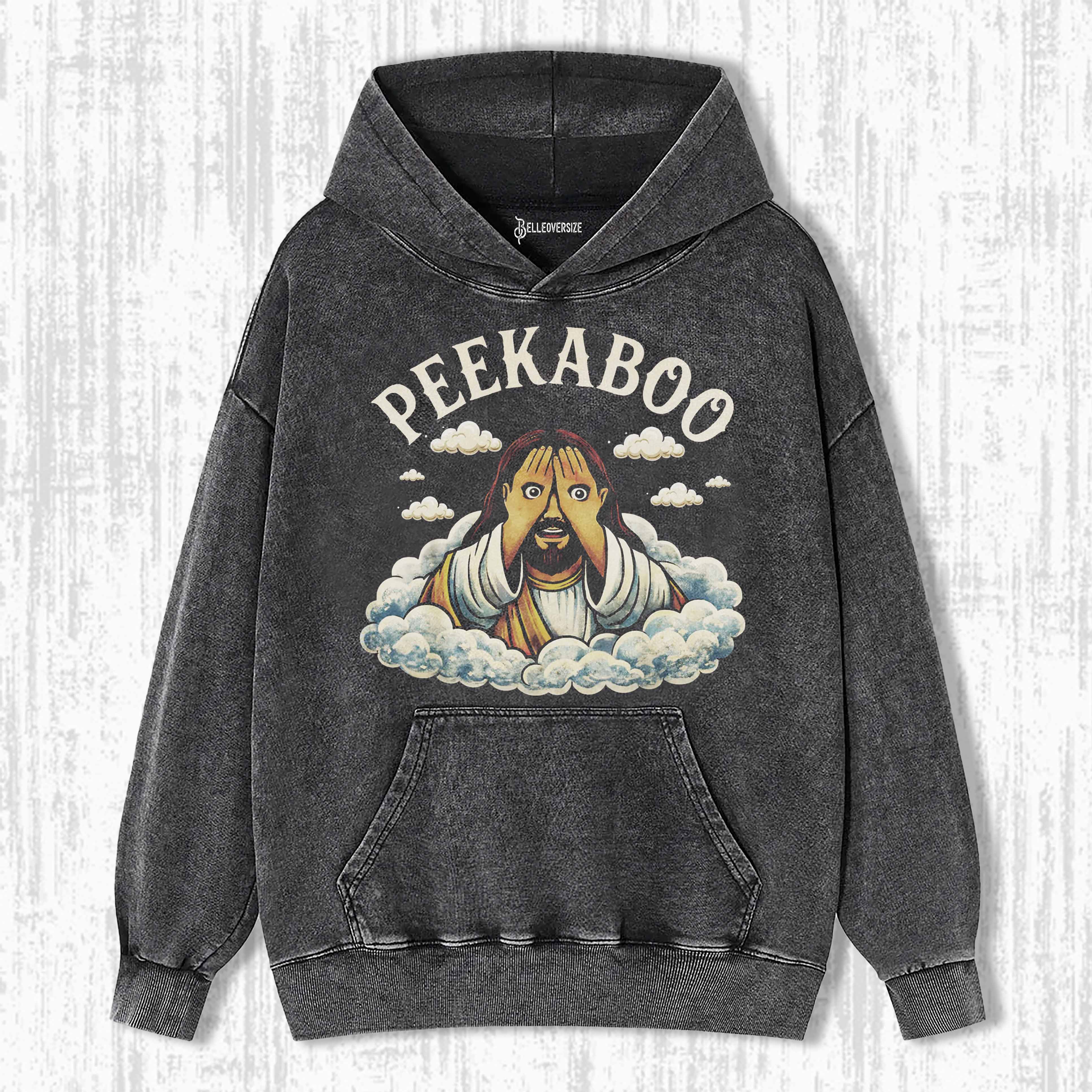 PEEKABOO JESUS HOODIE