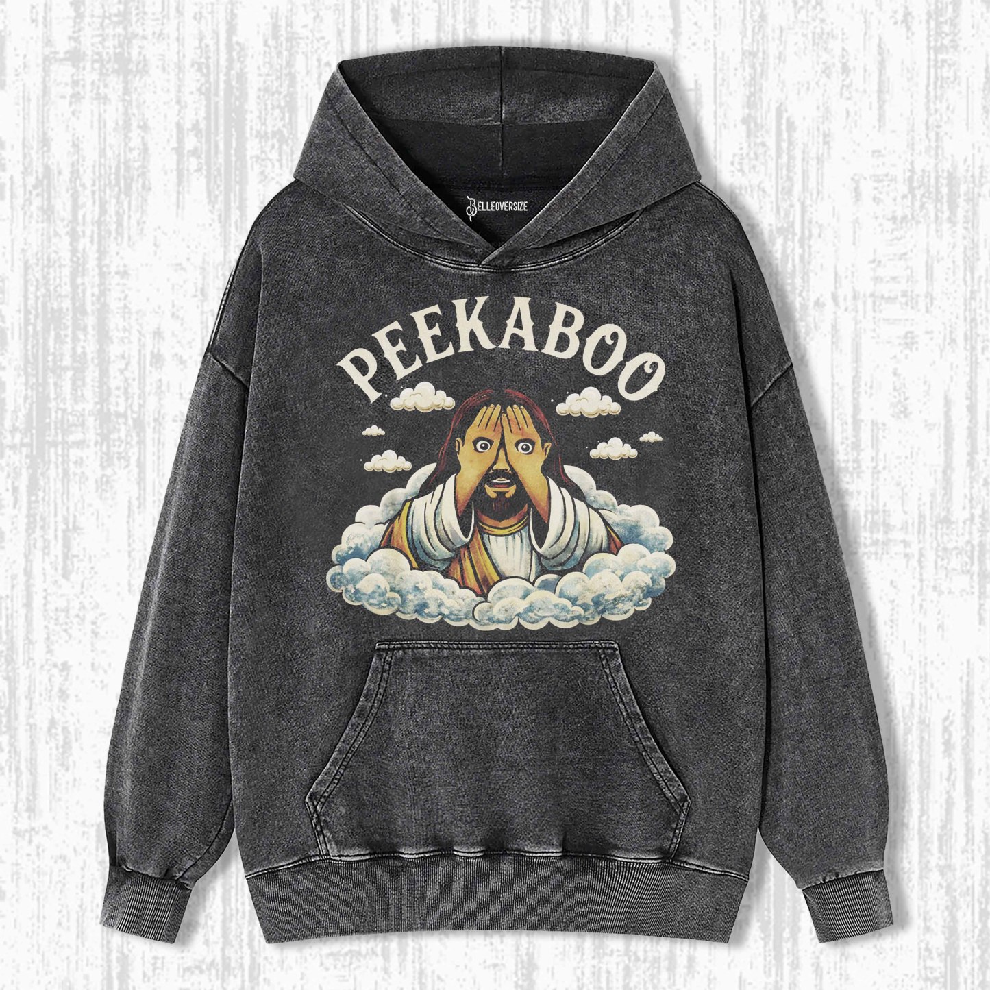 PEEKABOO JESUS HOODIE
