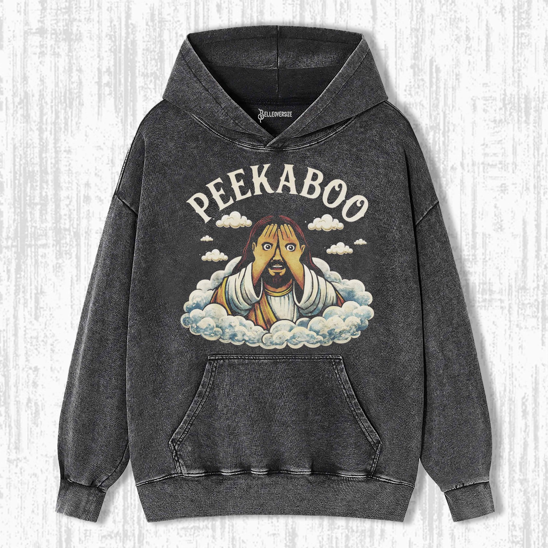 PEEKABOO JESUS HOODIE