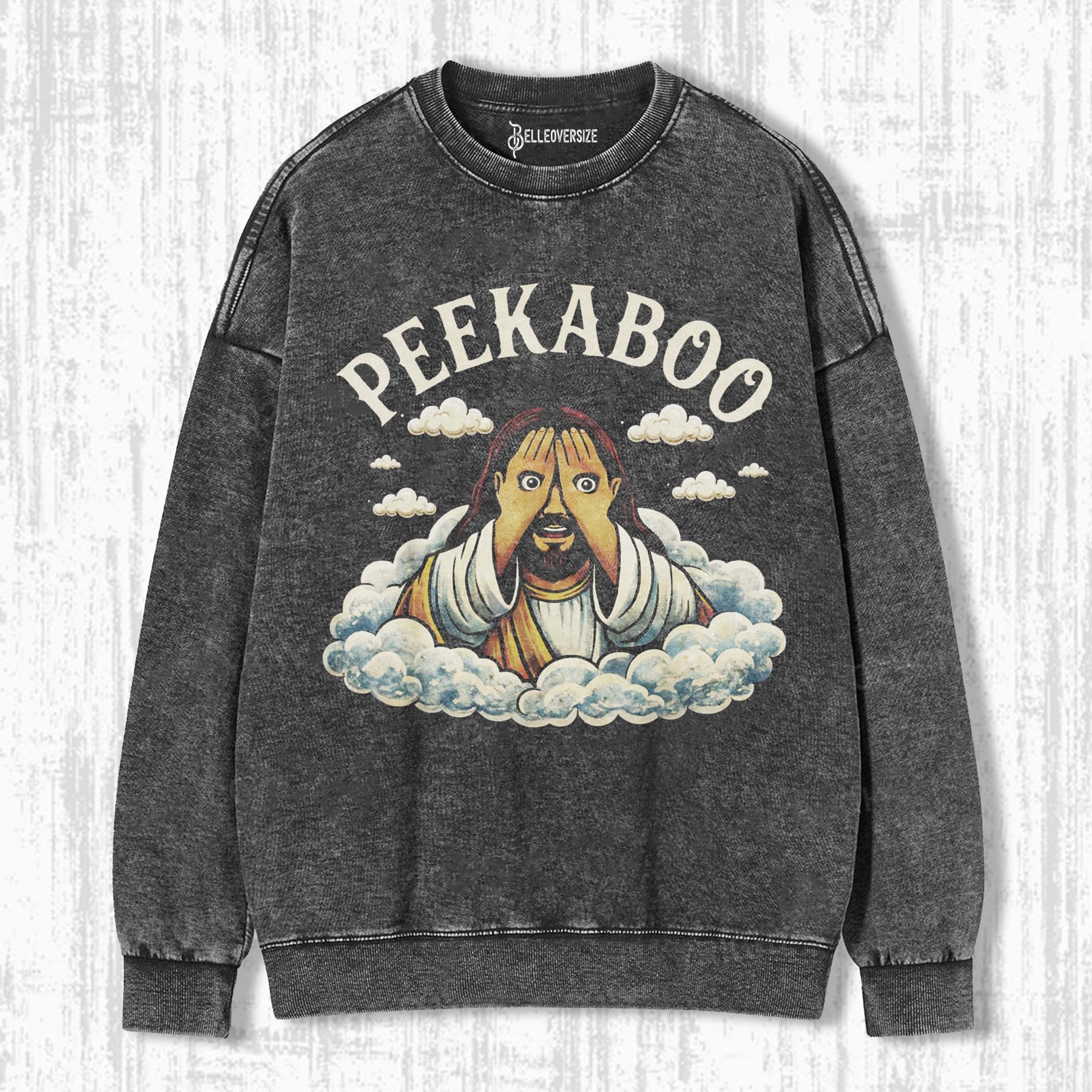 PEEKABOO JESUS SWEATSHIRTS