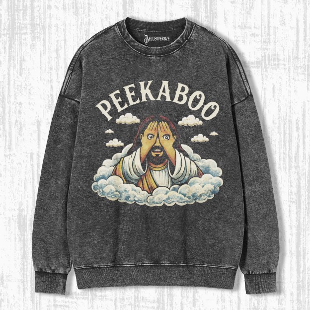 PEEKABOO JESUS SWEATSHIRTS