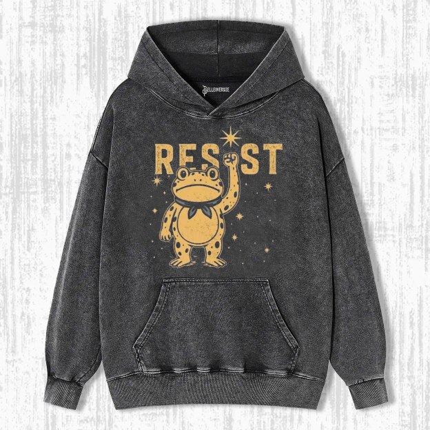 PORTLAND FROG “RESIST” COSMIC HOODIE