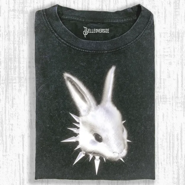 PUNK RABBIT HEAD  T-SHIRT