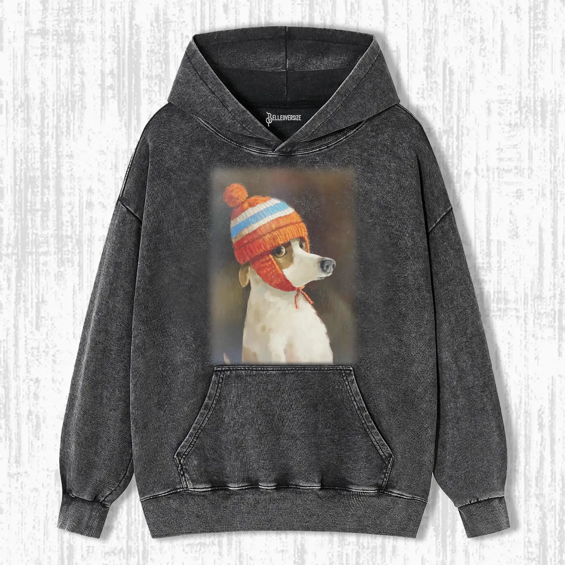 PUPPIES WITH COLD HATS HOODIE