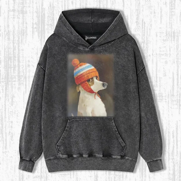 PUPPIES WITH COLD HATS HOODIE