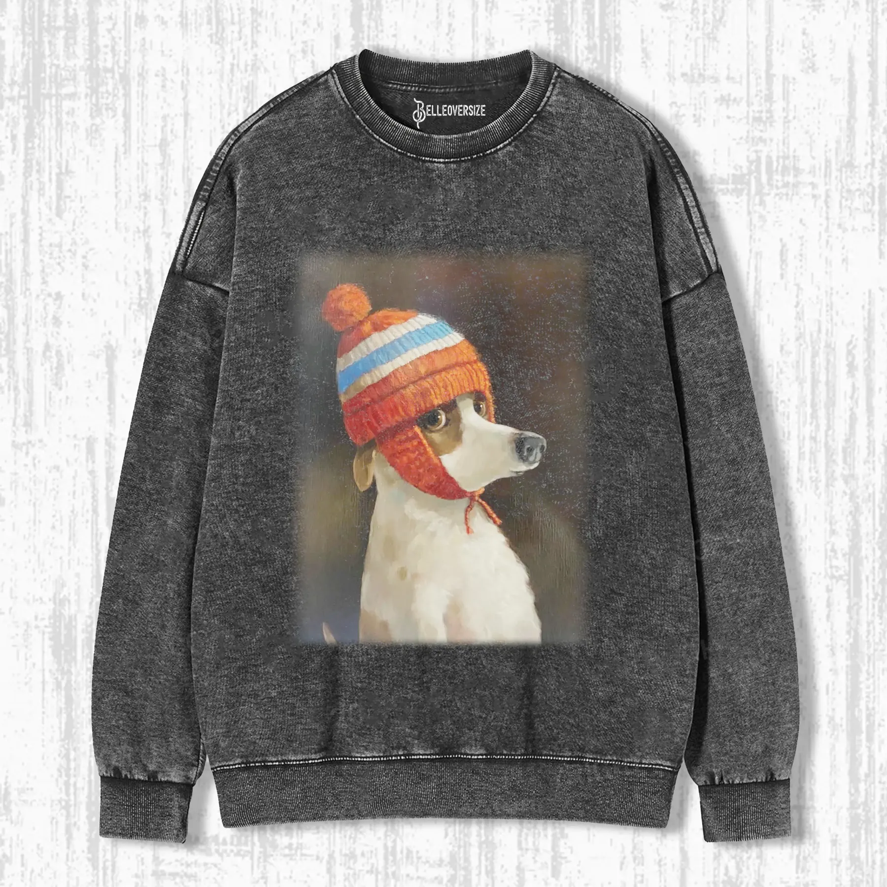 PUPPIES WITH COLD HATS SWEATSHIRTS