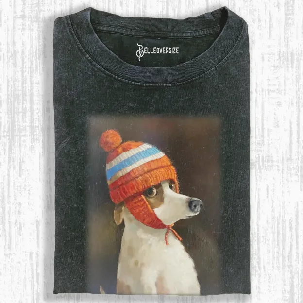 PUPPIES WITH COLD HATS T-SHIRT