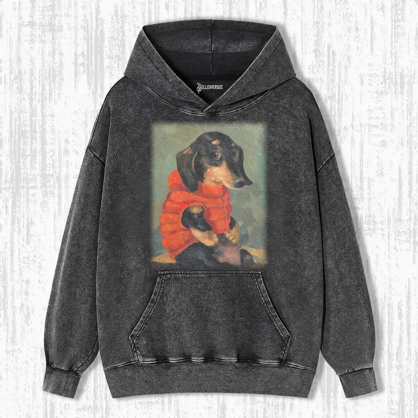 PUPPY IN A PUFFER HOODIE