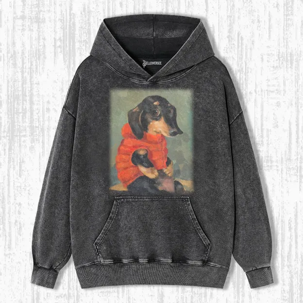 PUPPY IN A PUFFER HOODIE