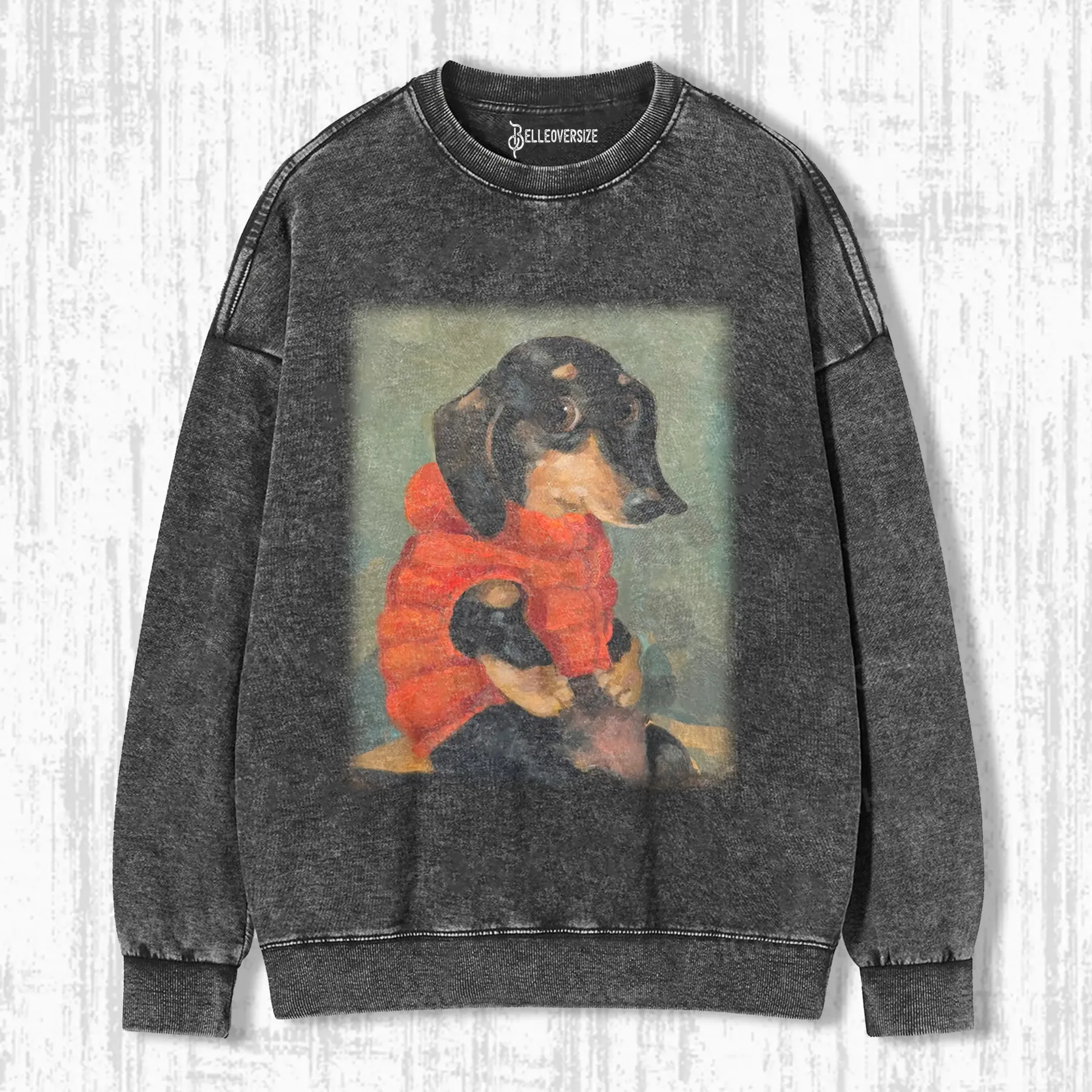 PUPPY IN A PUFFER SWEATSHIRTS