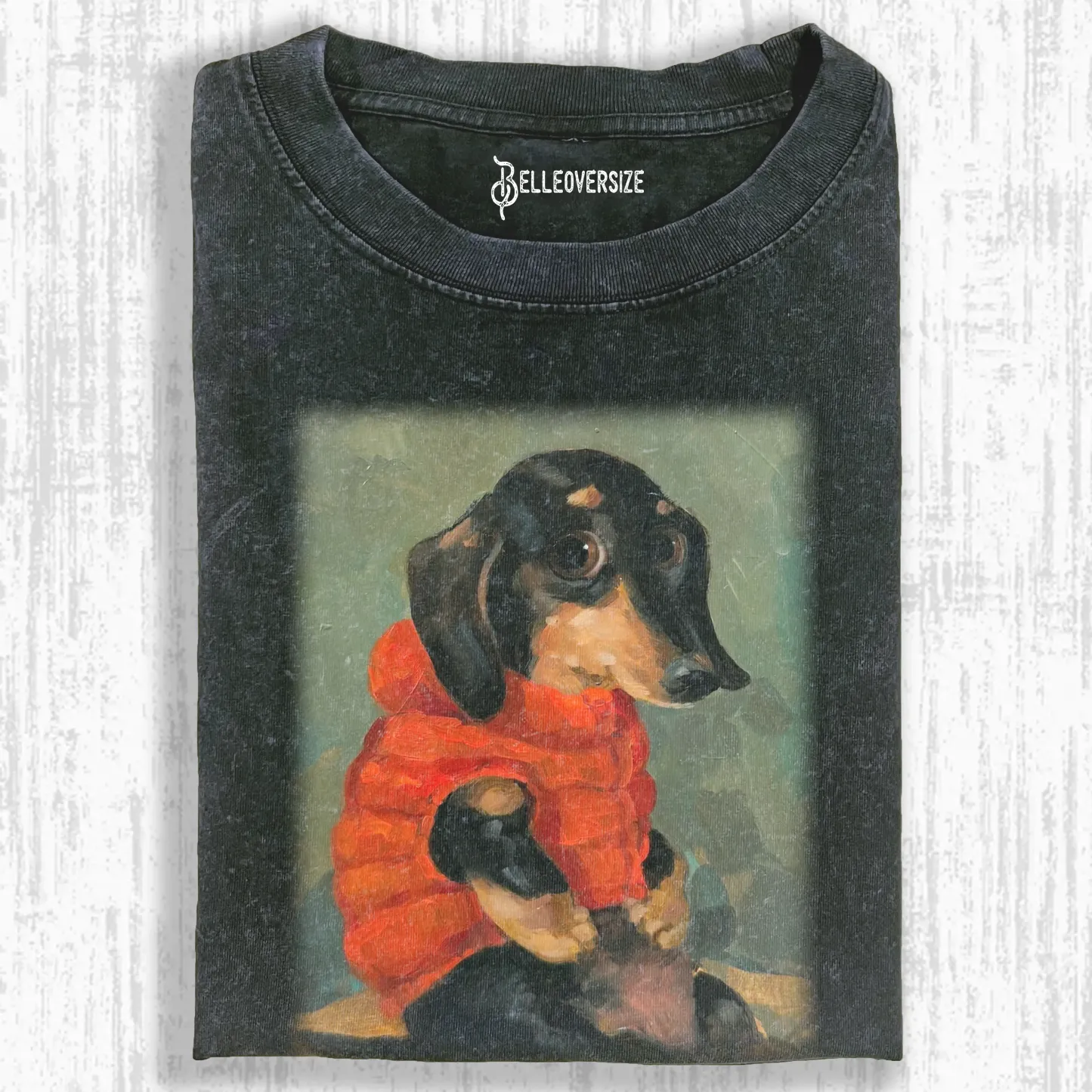 PUPPY IN A PUFFER T-SHIRT