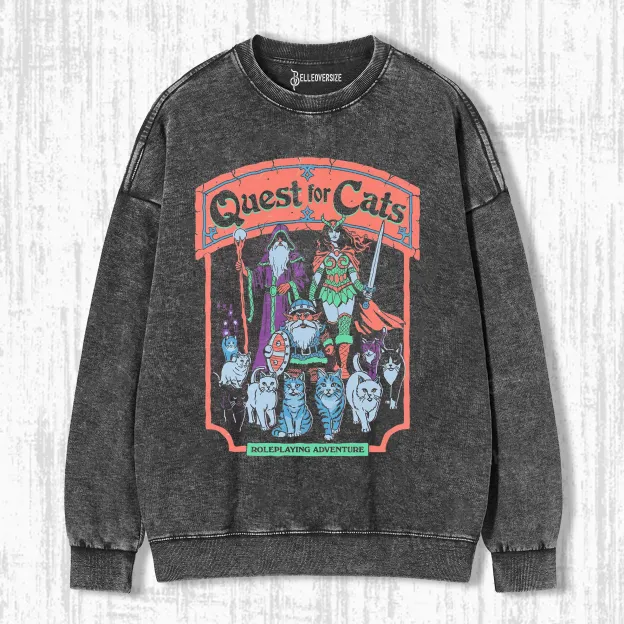 QUEST FOR CATS SWEATSHIRTS