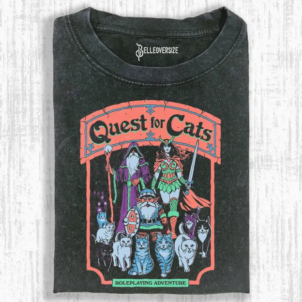 QUEST FOR CATS T-SHIRT