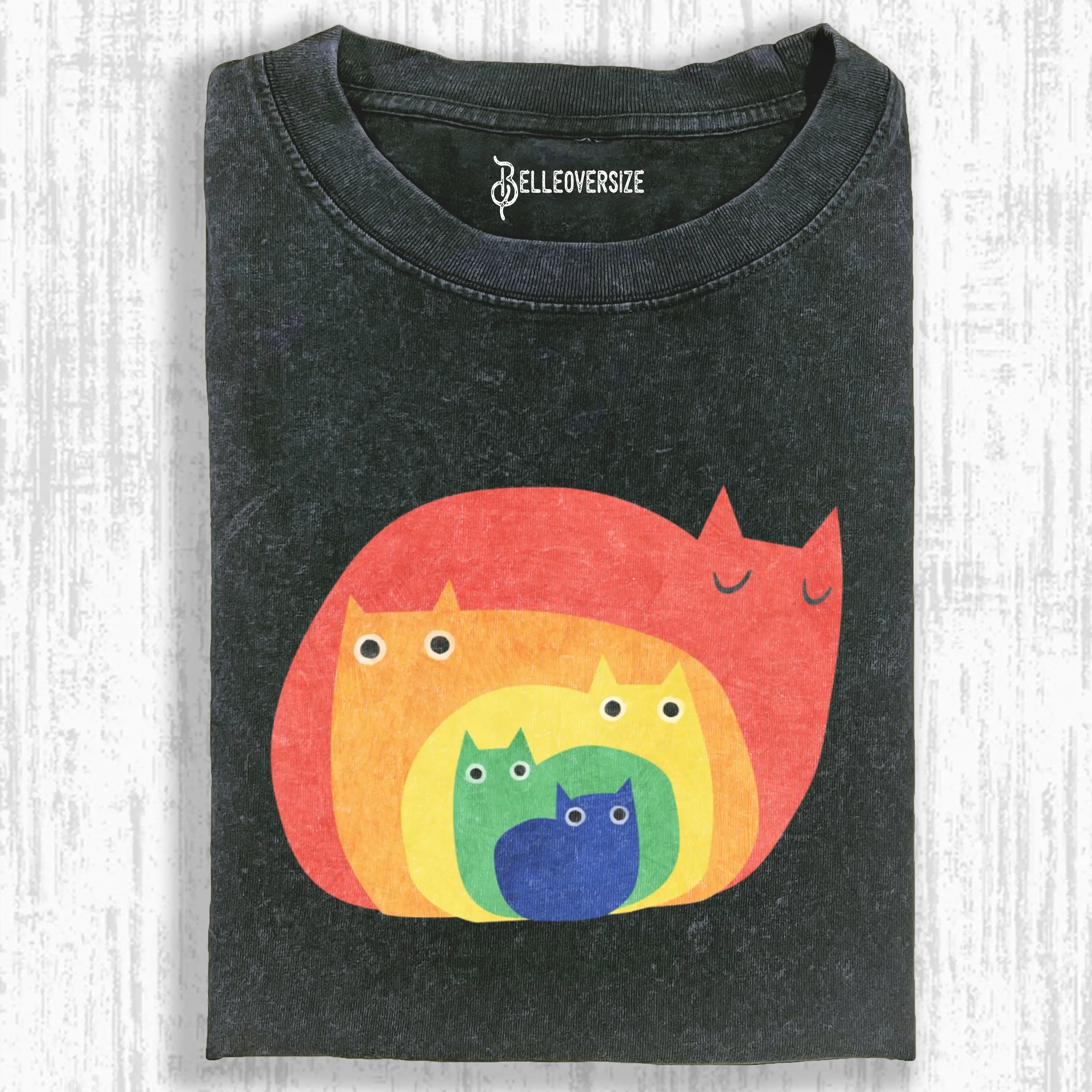 RAINBOW CAT T-SHIRT