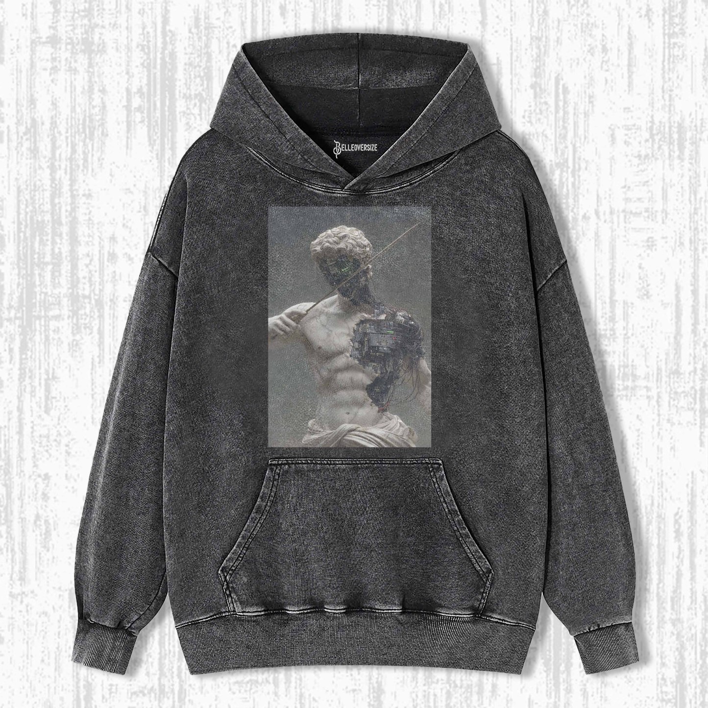 RETRO ROBOT STATUE HOODIE