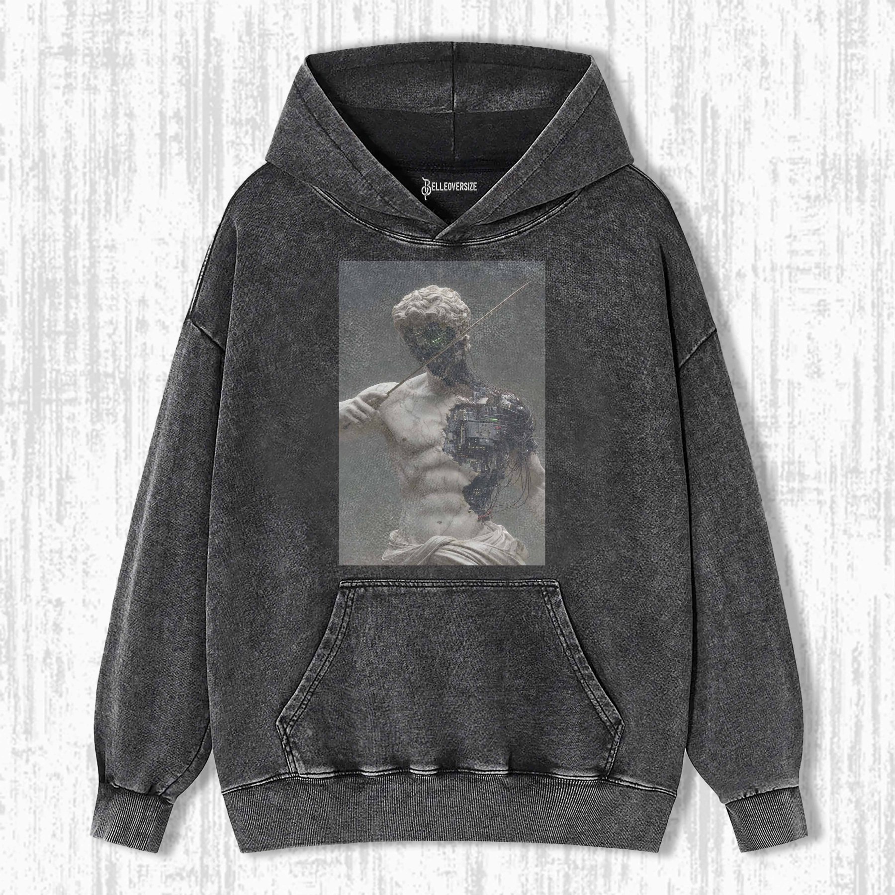 RETRO ROBOT STATUE HOODIE