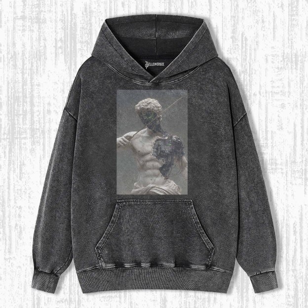 RETRO ROBOT STATUE HOODIE