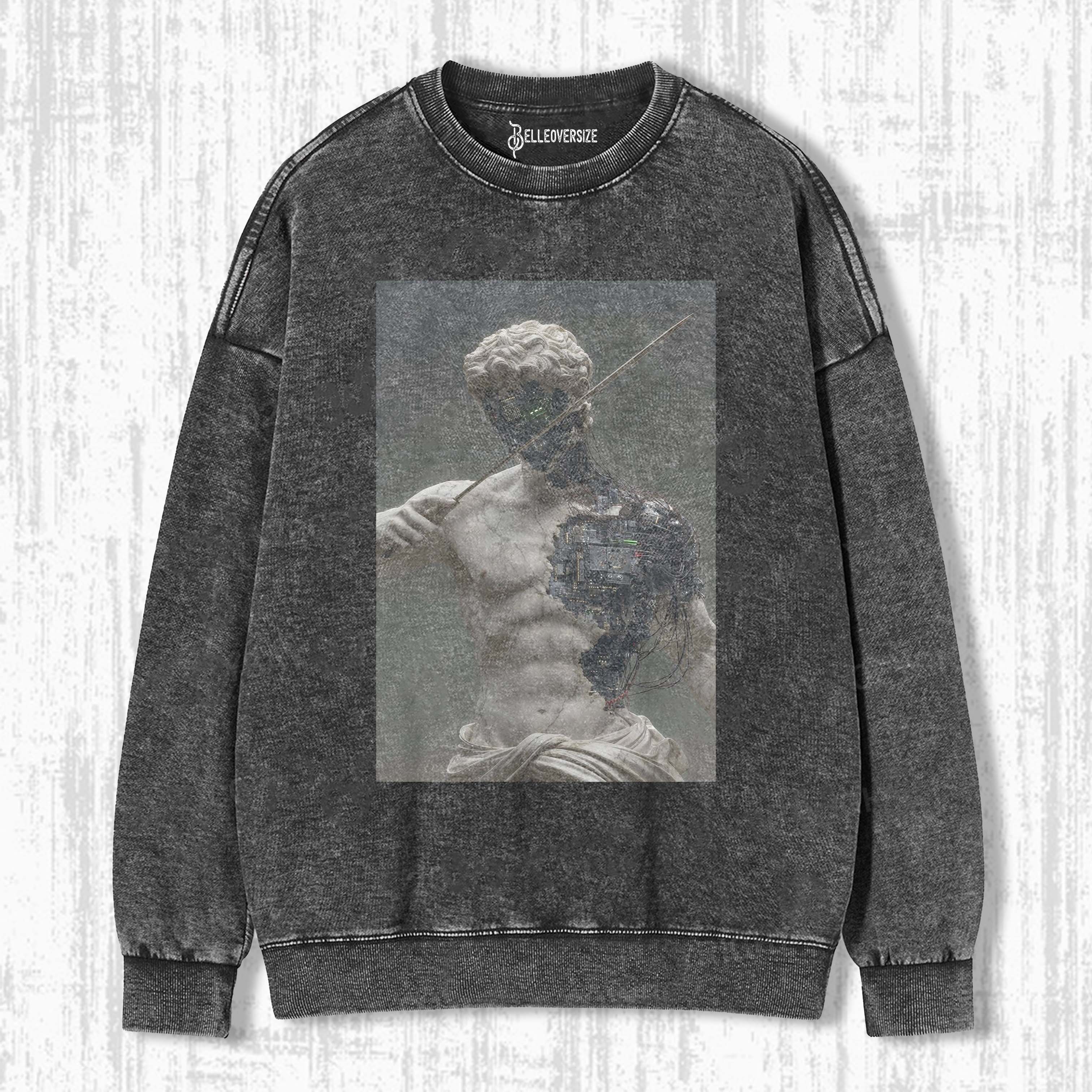 RETRO ROBOT STATUE SWEATSHIRTS