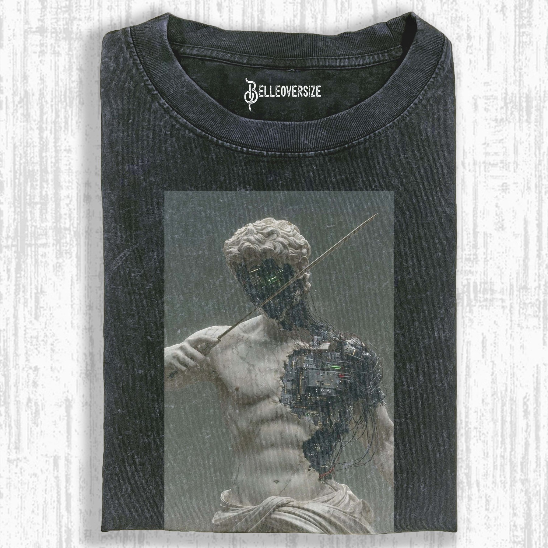 RETRO ROBOT STATUE T-SHIRT