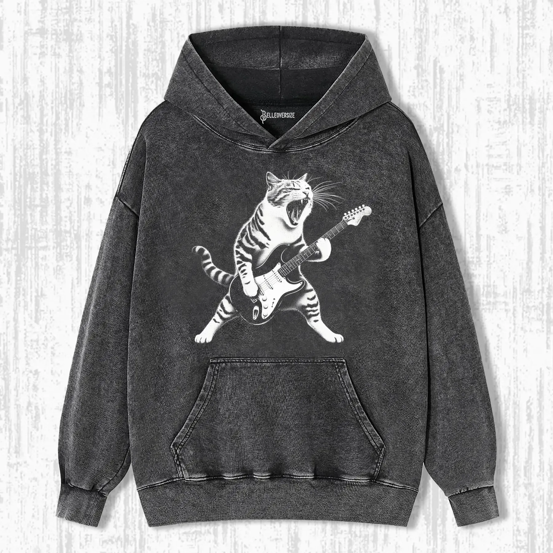 ROCK N' ROLL CAT HOODIE