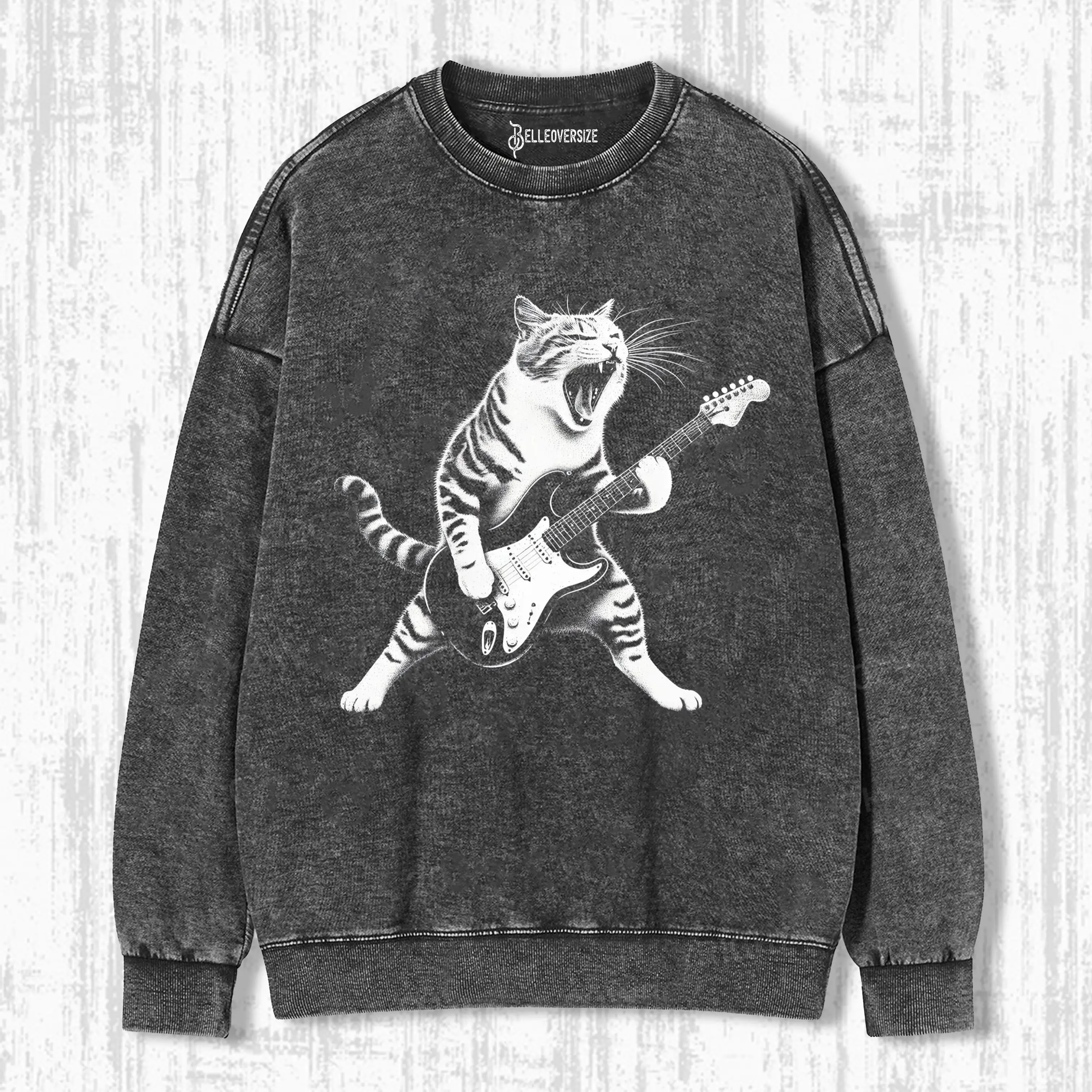 ROCK N' ROLL CAT  SWEATSHIRTS