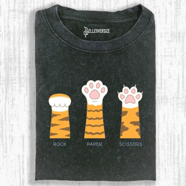 ROCK PAPER SCISSORS ：PURRFECT EDITION T-SHIRT
