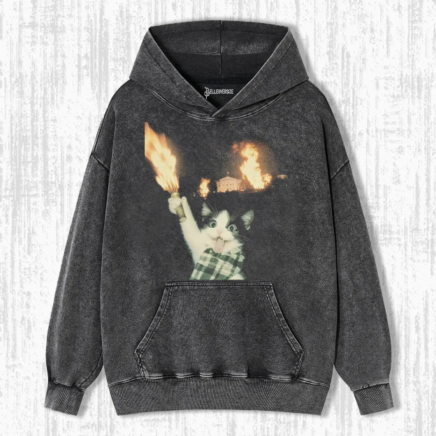 Rebellious cat HOODIE 