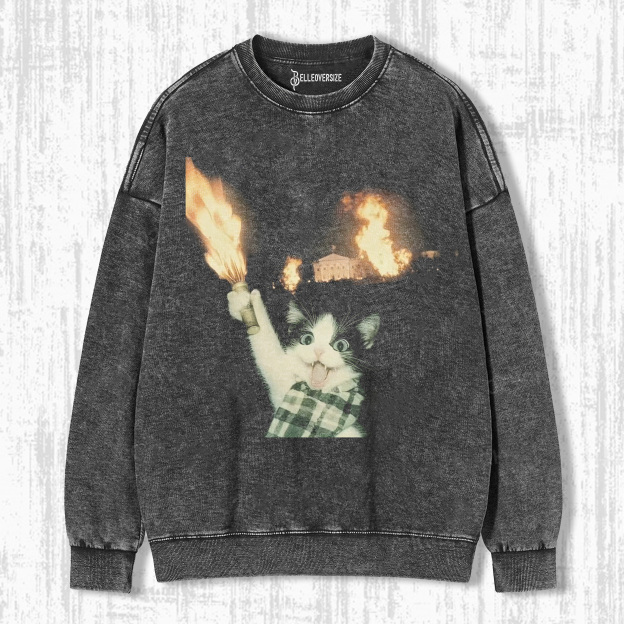 Rebellious cat SWEATSHIRTS