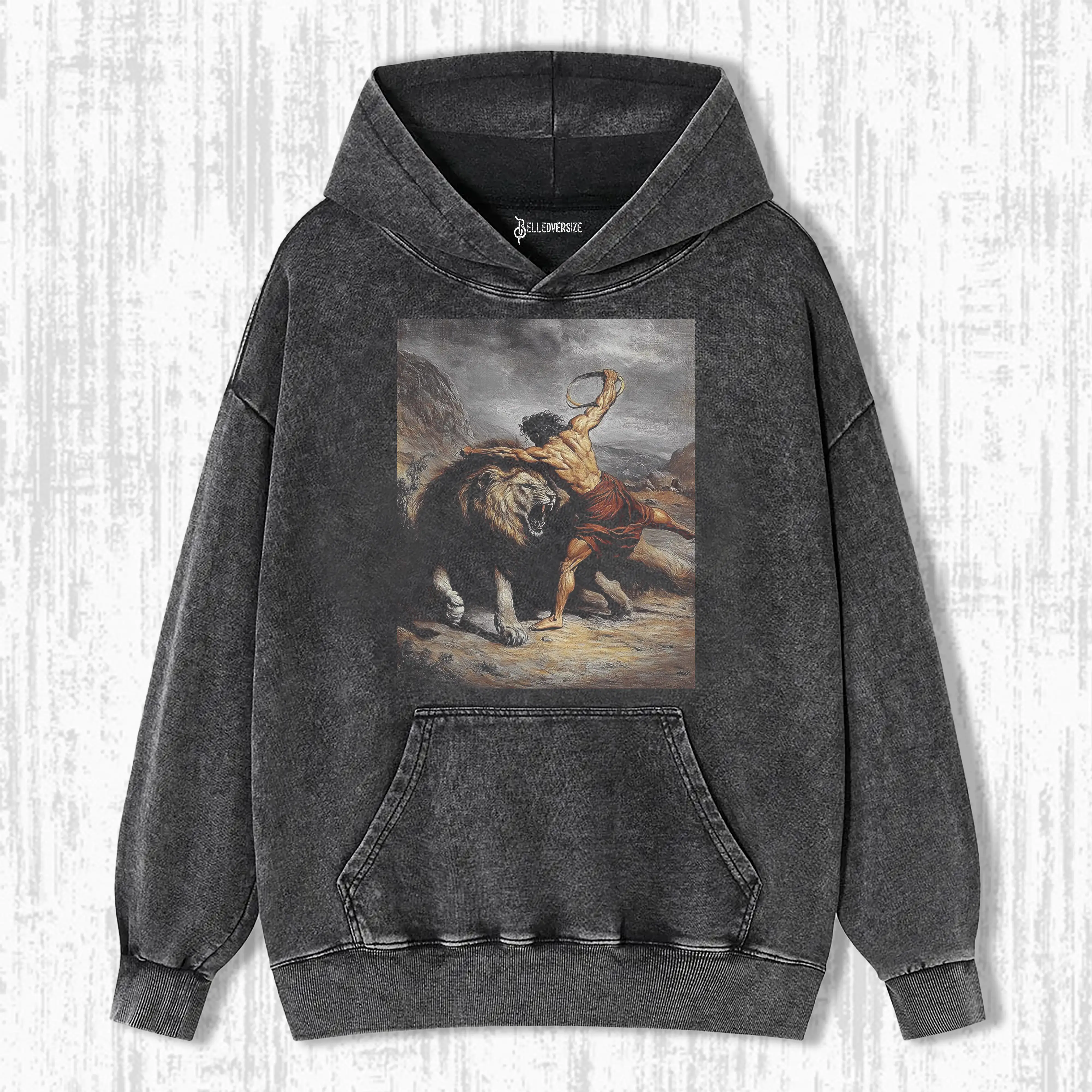 SAMSON SLAYS A LION HOODIE