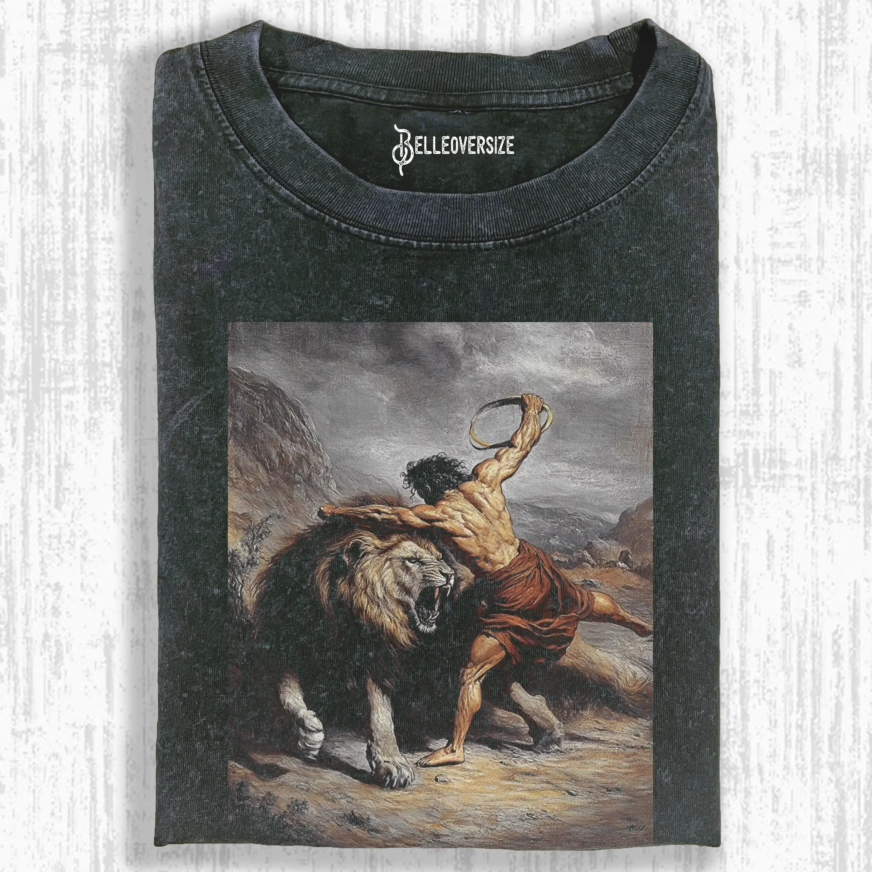 SAMSON SLAYS A LION T-SHIRT