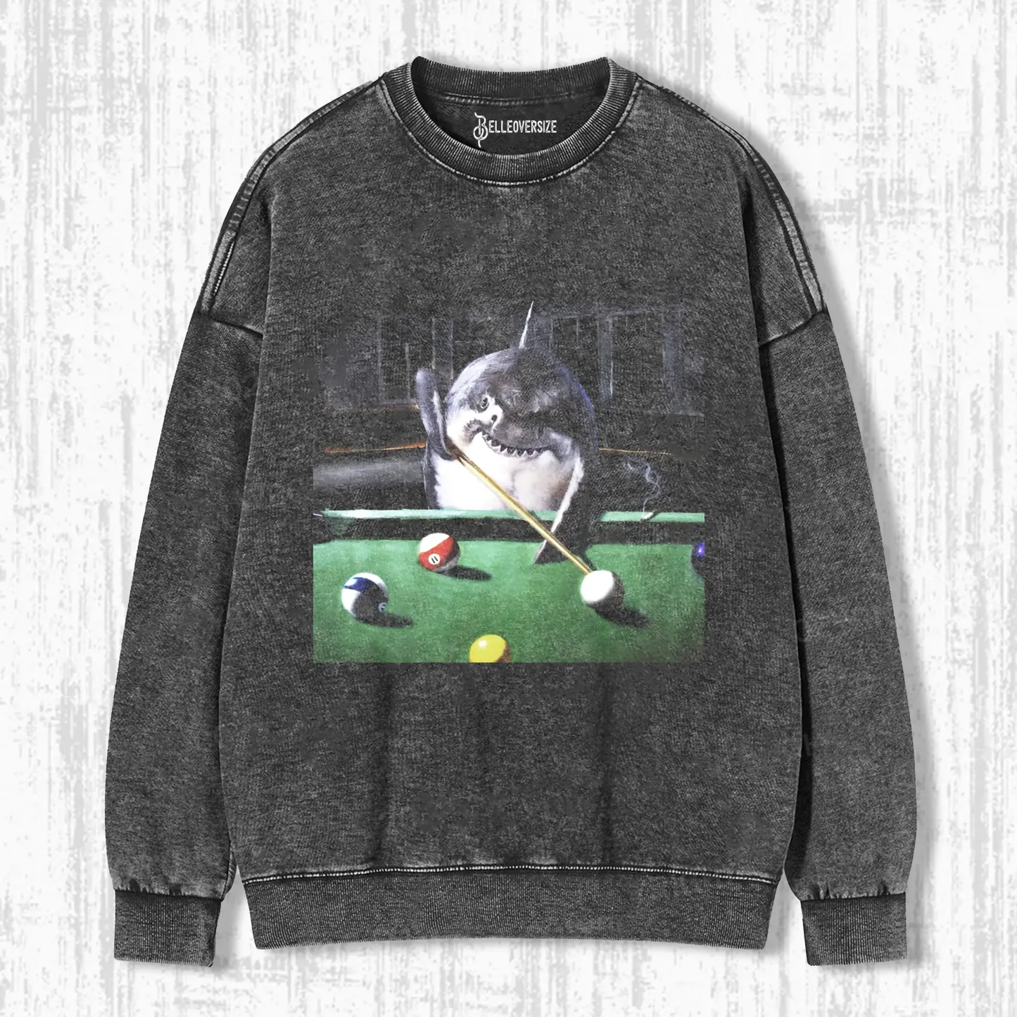 SHARKS PLAYING BILLIARDS FUNNY SWEATSHIRTS