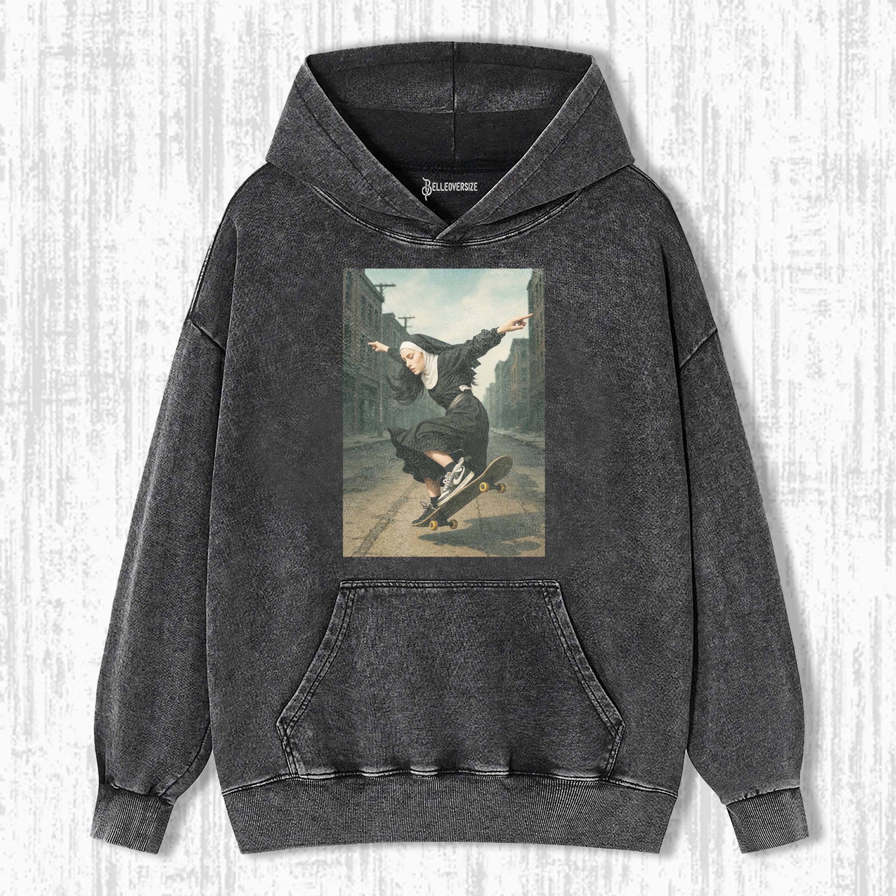 SKATEBOARDING NUNS HOODIE
