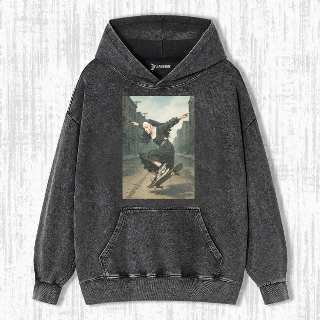 SKATEBOARDING NUNS HOODIE