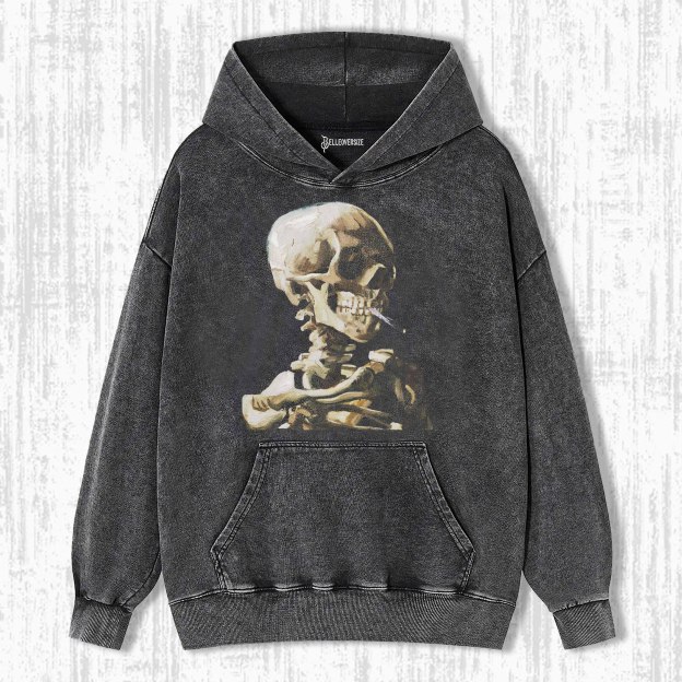 SKULL & CIGARETTES HOODIE