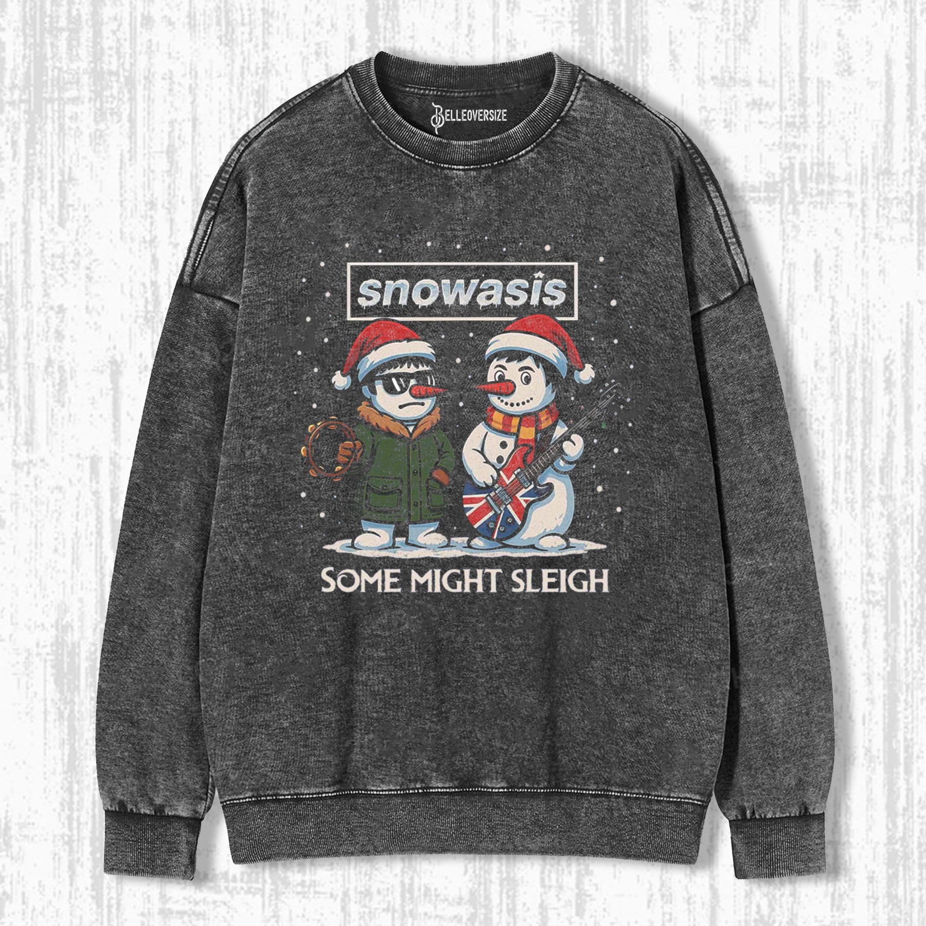 SLEIGH SNOWMAN ROCK BAND PARODY SWEATSHIRTS