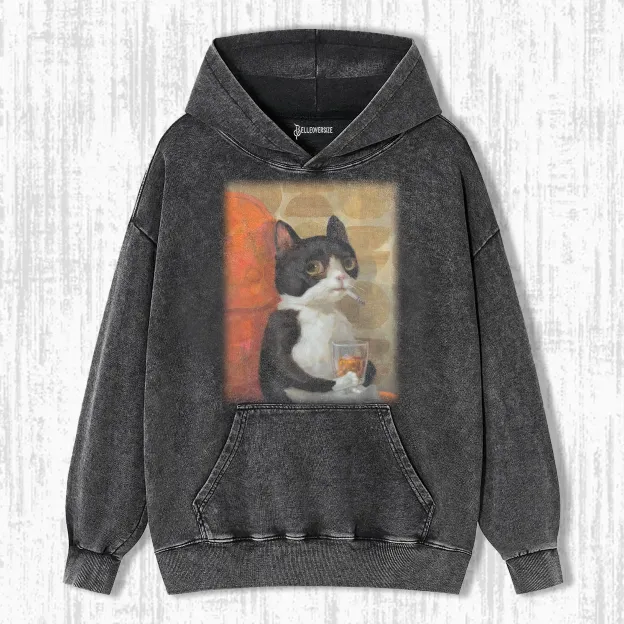 SMOKING CAT HOODIE