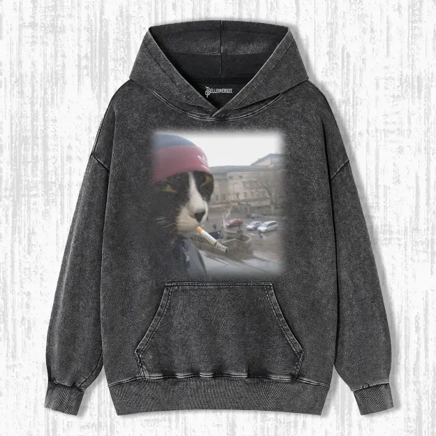 SMOKING CAT HOODIE