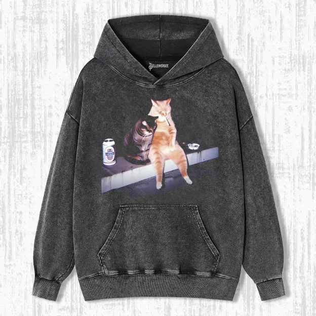SMOKING CAT HOODIE