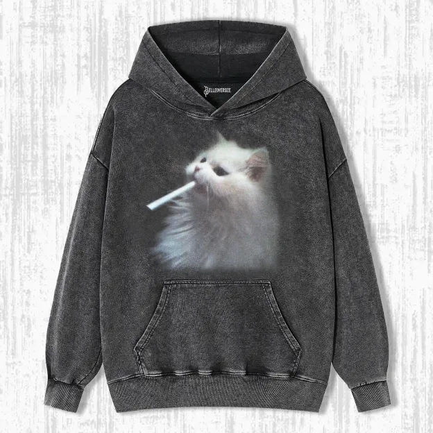 SMOKING CAT HOODIE