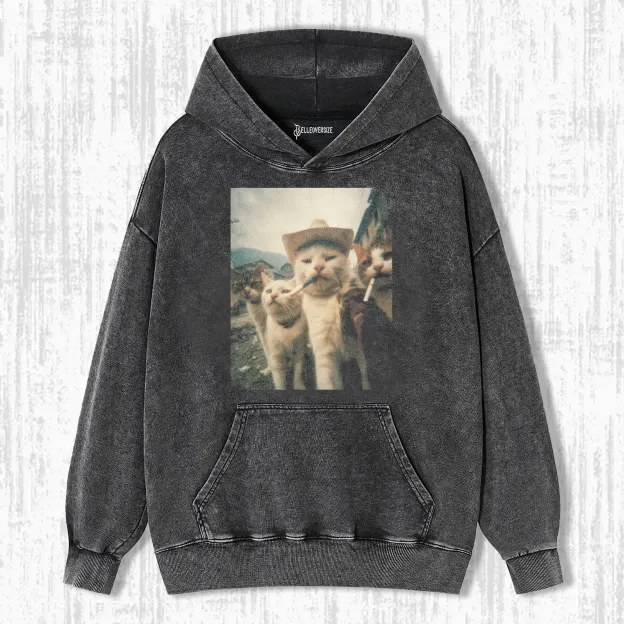 SMOKING CAT HOODIE