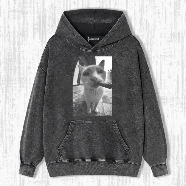 SMOKING CAT HOODIE 