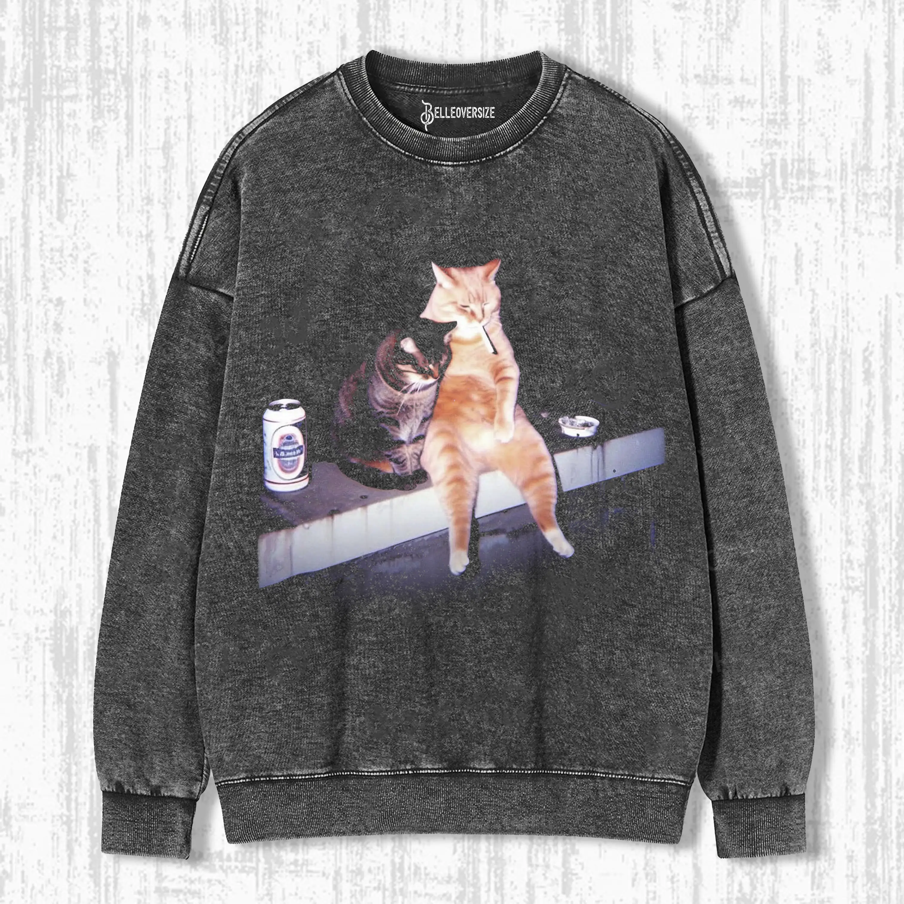 SMOKING CAT SWEATSHIRTS