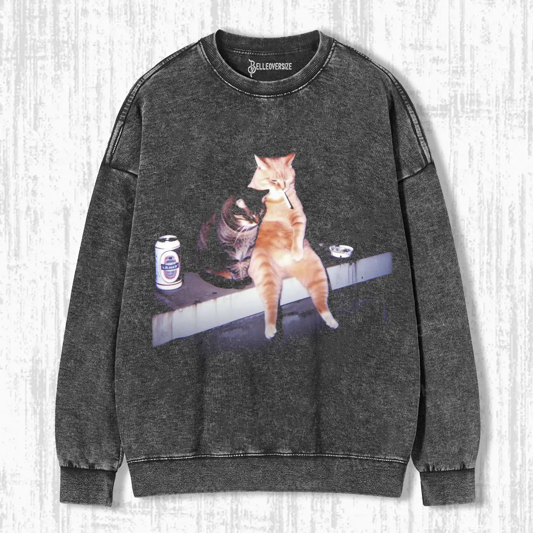 SMOKING CAT SWEATSHIRTS