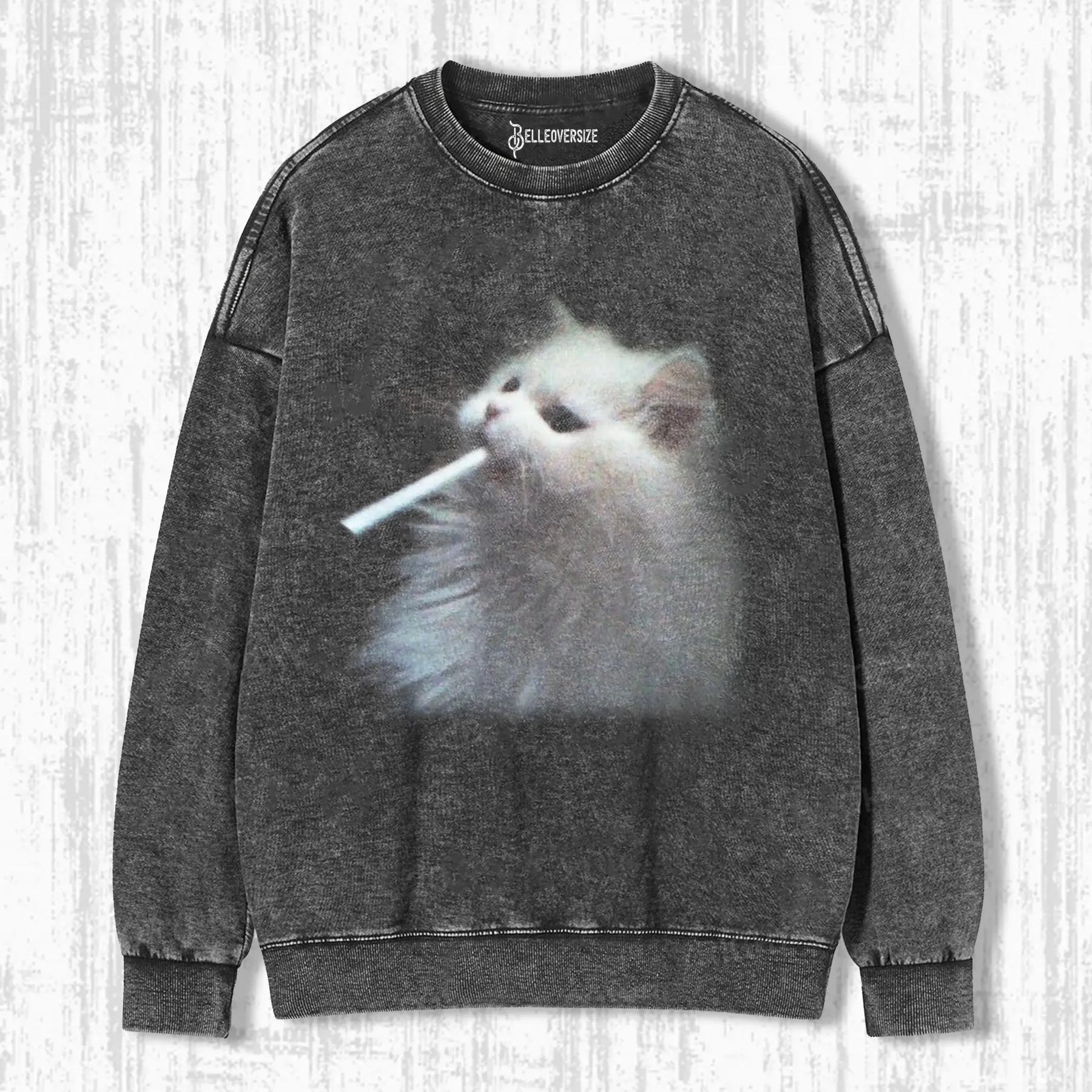 SMOKING CAT SWEATSHIRTS
