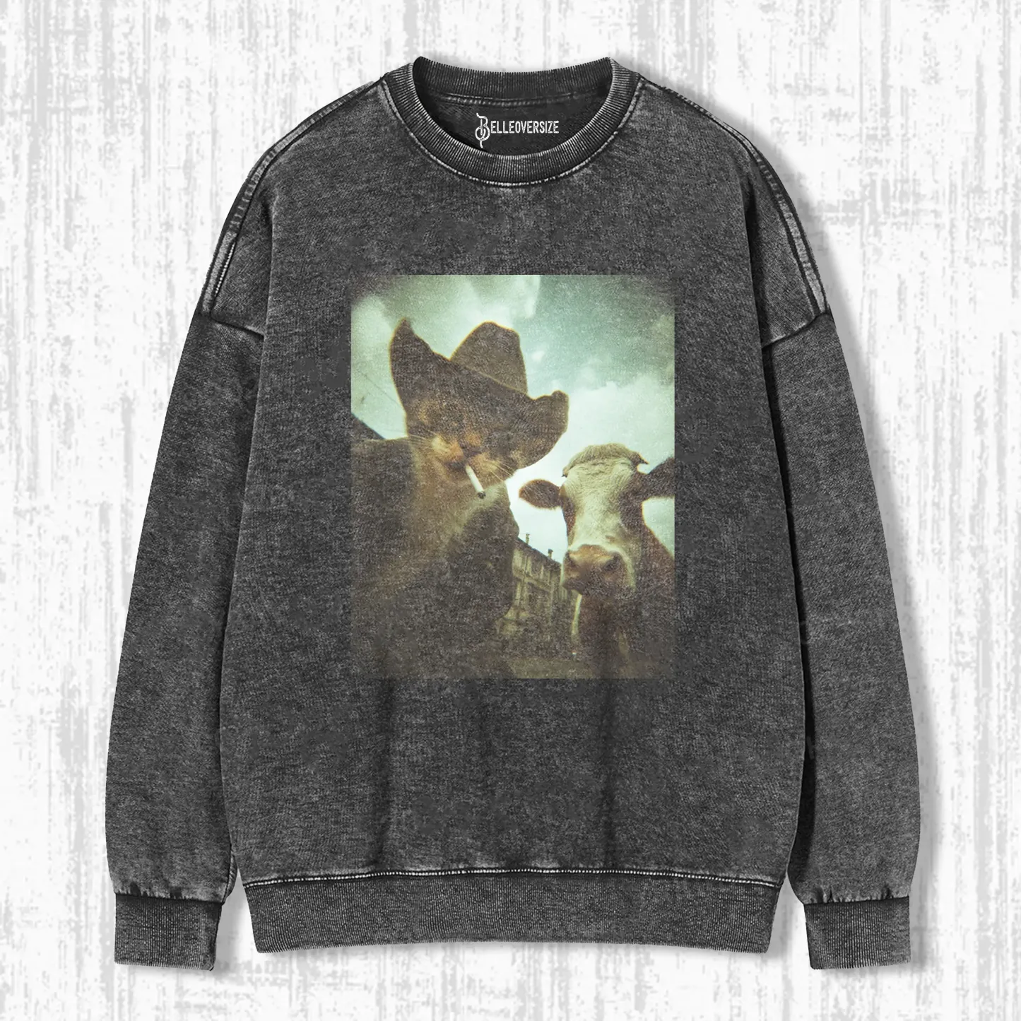 SMOKING CAT SWEATSHIRTS