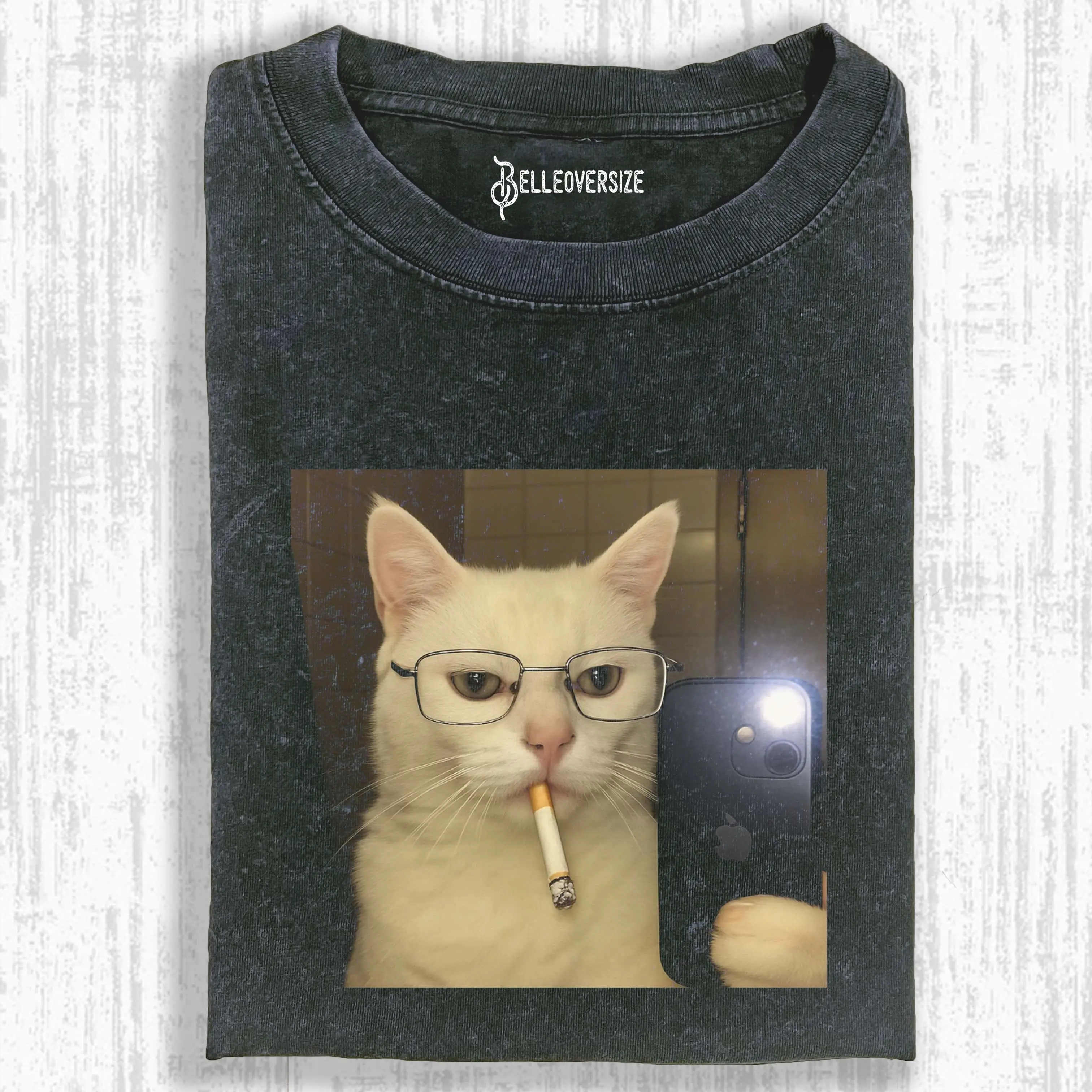 SMOKING CAT T-SHIRT