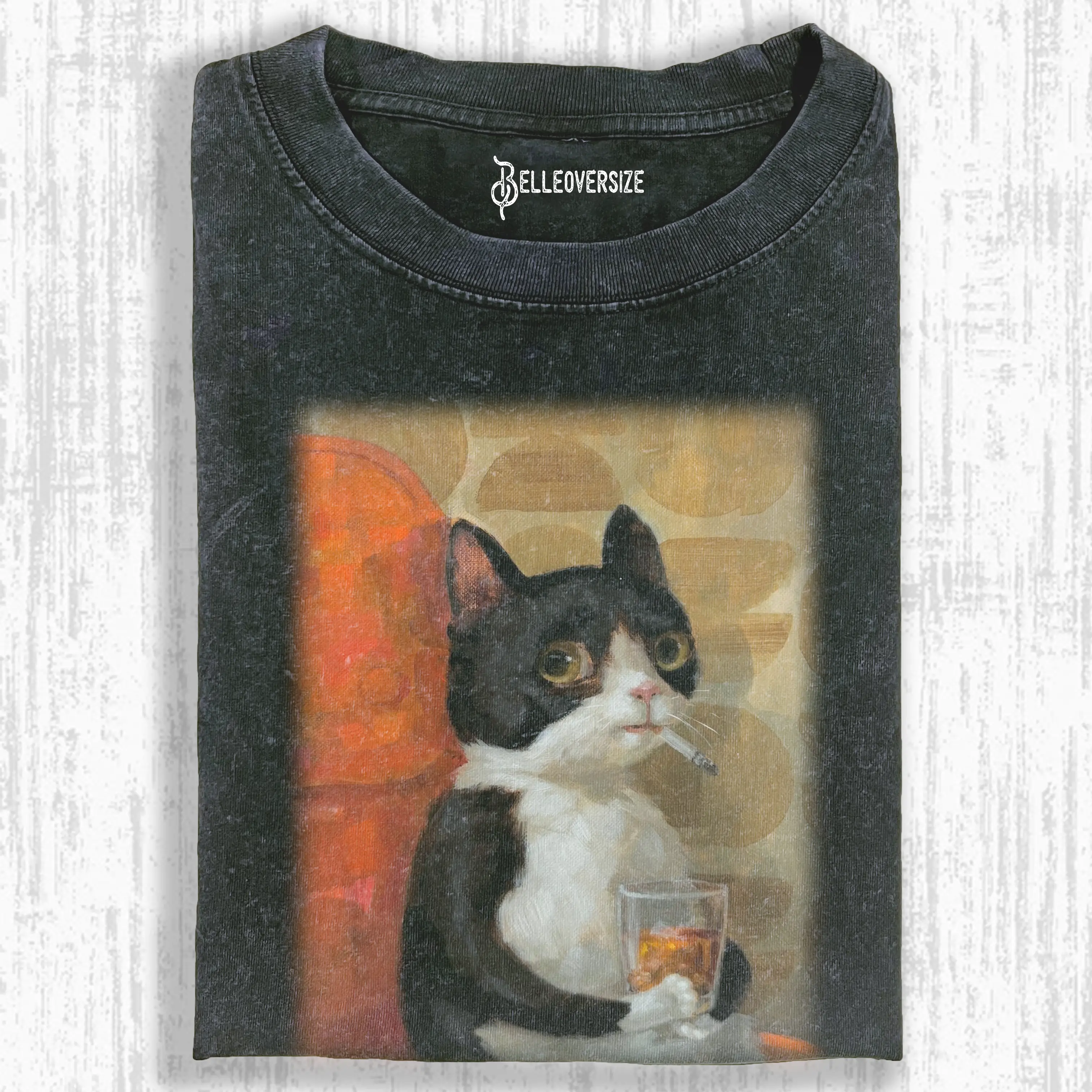 SMOKING CAT T-SHIRT