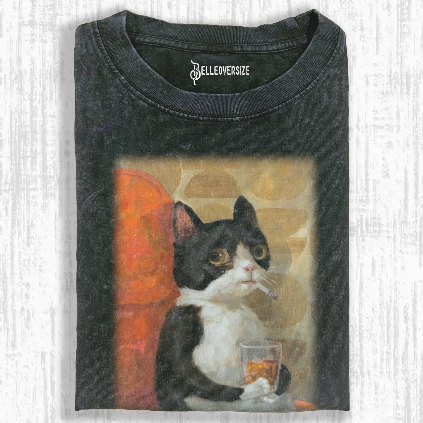 SMOKING CAT T-SHIRT