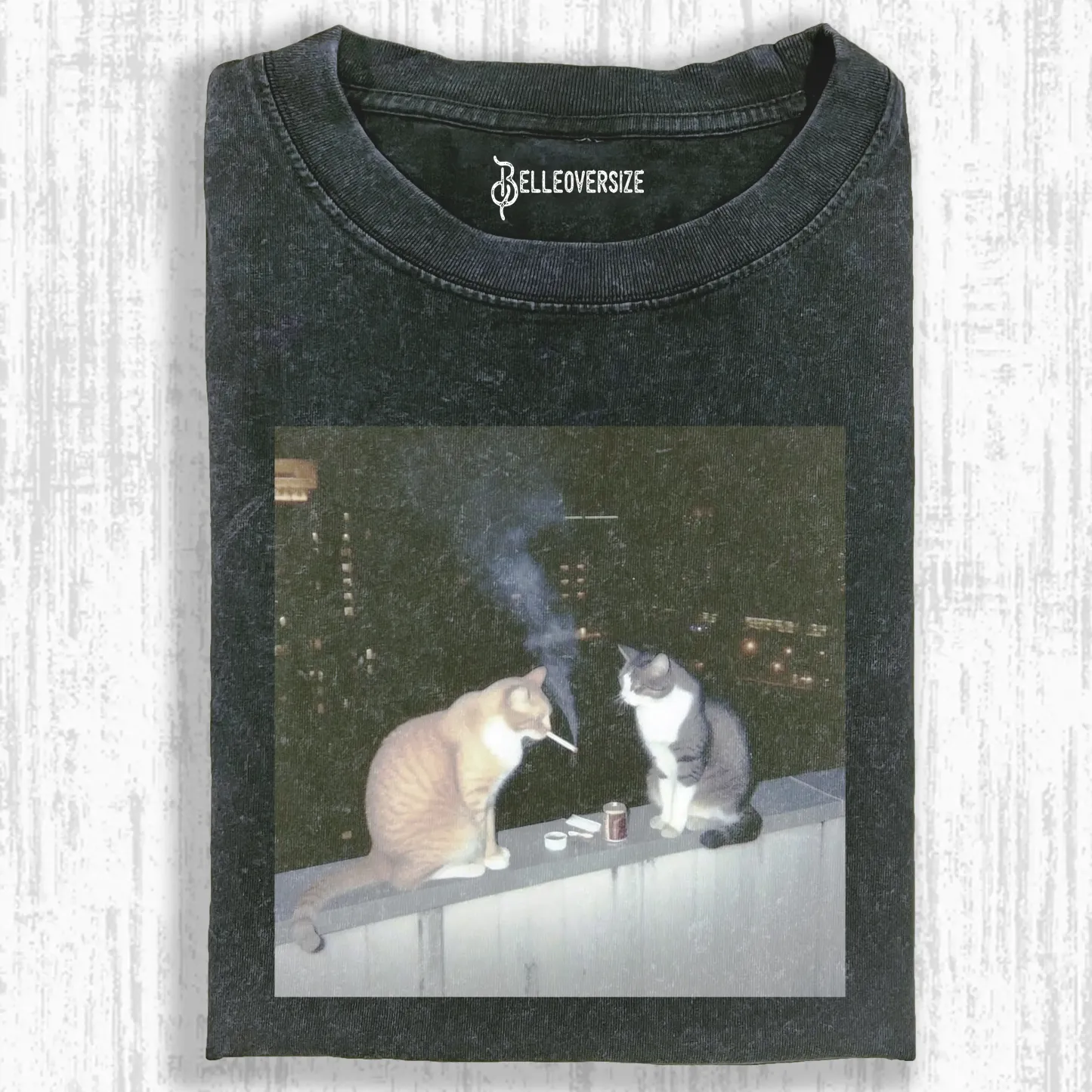 SMOKING CAT T-SHIRT